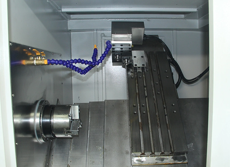 Ds-6ls Semi-Automatic CNC Lathe Machine with Ball Screw/Rollert Screw