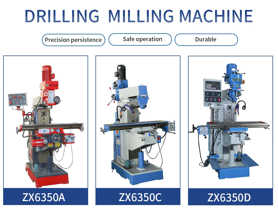 Zx6350A Drilling and Milling Machine Universal Horizontal Vertical Milling Machine