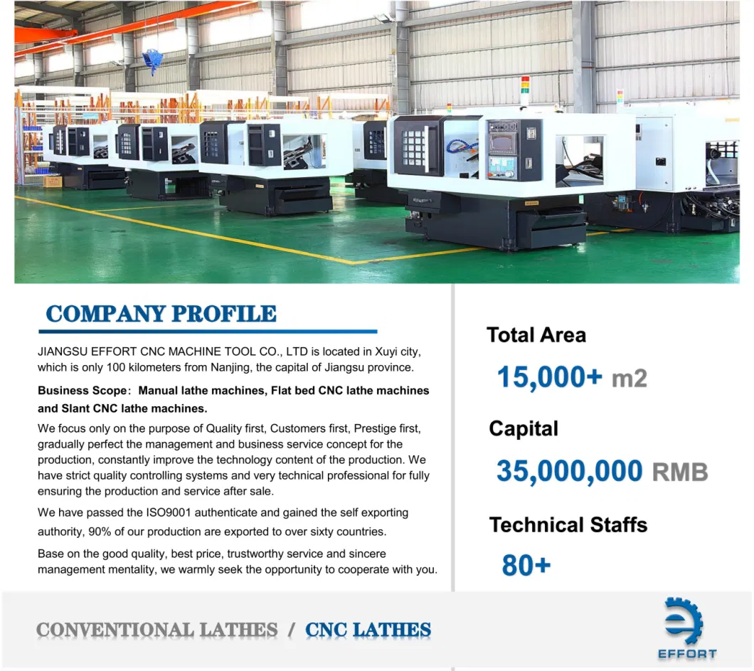 Ck6150X2000mm Precision CNC Lathe Machine for Metal Cutting with Siemens 808d Controller