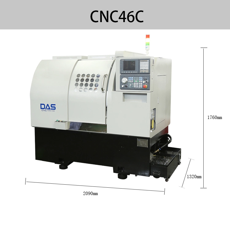 Das 46c Torno CNC High Precision Metal Automatic Hydraulic Power Slant Bed CNC Lathe Machine