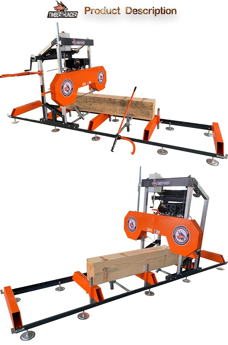Portable Sawmill Band Saw for Gasoline Engine and Electric Motor