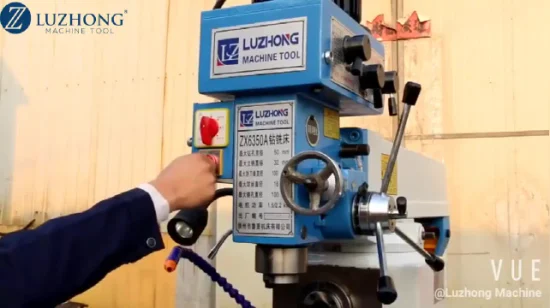 Vertical Knee type Manual ZX6350A Metal Universal Milling And Drilling Machine