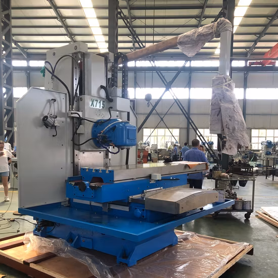X715 Various Speed Ball Screw High Precision Dro Large Table Long Travel Heavy Load Duty Vertical Horizontal Universal Bed Type Metalworking Milling Machine